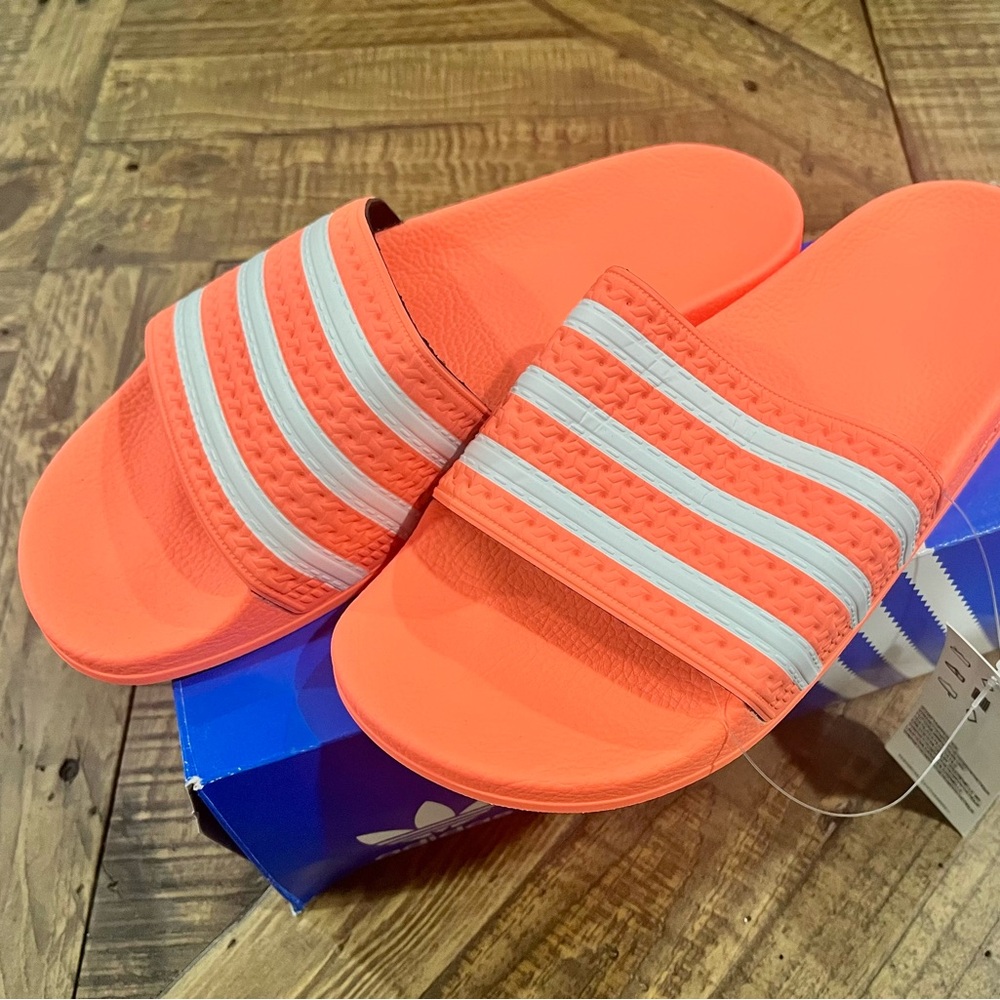Adidas slides brand new never worn with box